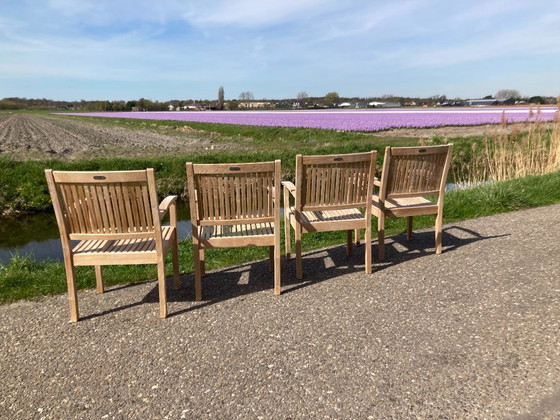 Image 1 of Set di 4 sedie da giardino Allure in teak