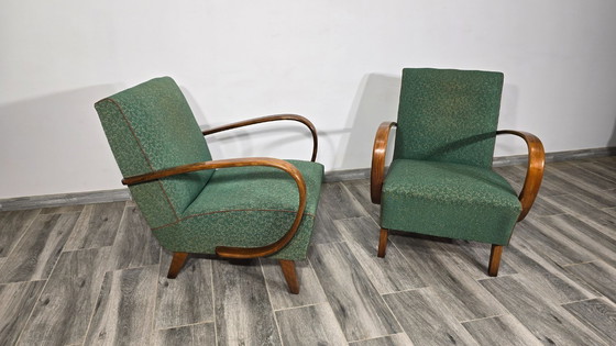 Image 1 of Ensemble de fauteuils vintage par Jindrich Halabala