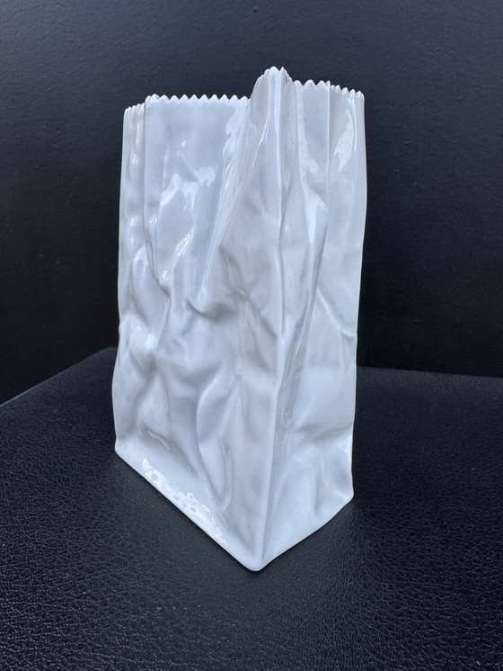 Image 1 of Tapio Wirkkala Rosenthal „Papiertüte“-Vase, 1970er Jahre
