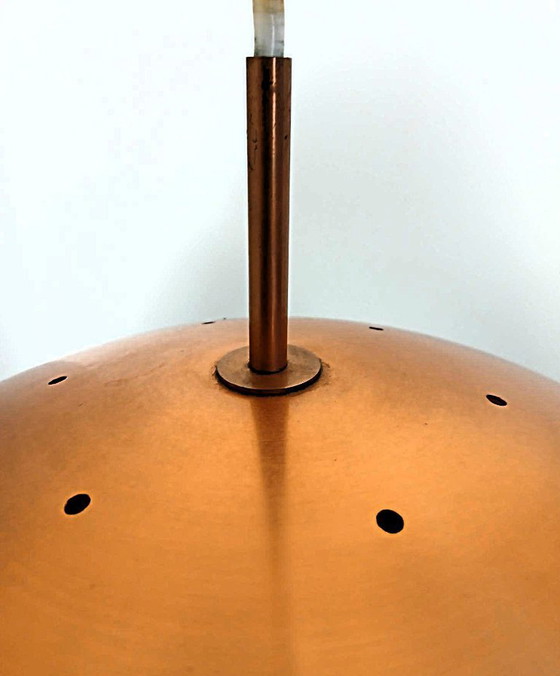 Image 1 of Solid copper pendant lamp by Jo Hammerborg for Fog & Mørup