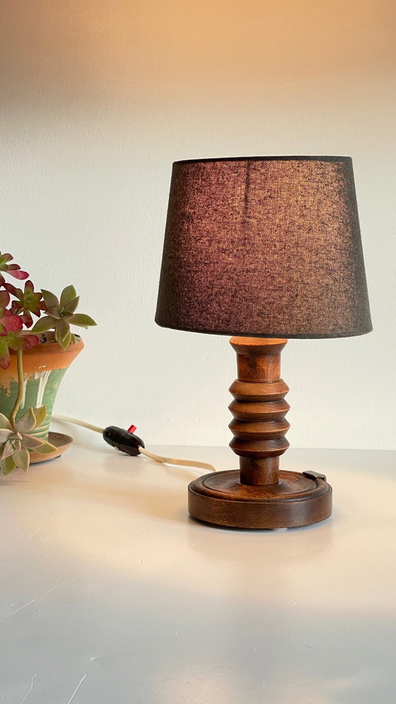 Image 1 of  Lampe Esprit Scandinave Façon Charles Dudouyt Vintage