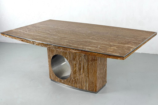 Eettafel van marmer van Willy Rizzo, Italië - jaren 1960