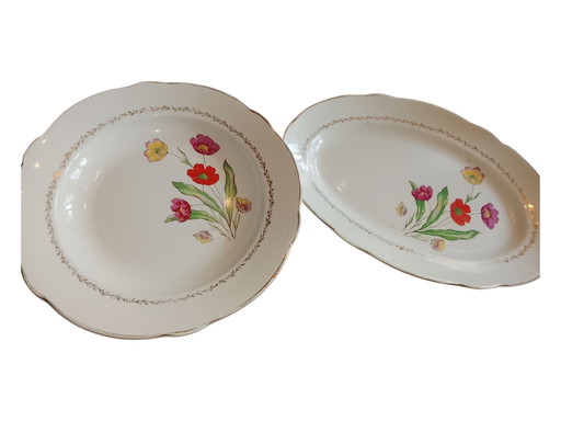 Piatti Agnès in porcellana Lunéville