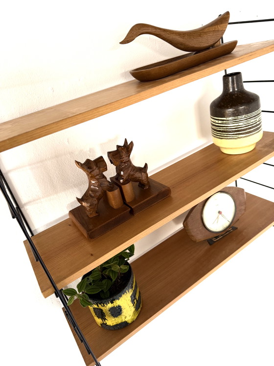 Image 1 of Vintage beech wood wall rack, WHB Germany ‘60