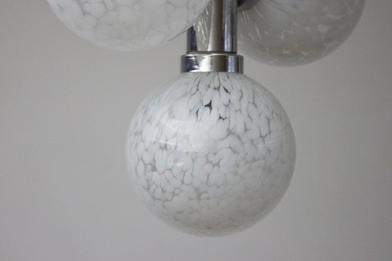 Image 1 of Vintage atomic globes chandelier, 1960s