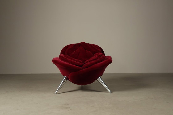 Image 1 of Pair of Rose lounge chairs by Masanori Umeda for Edra, Italy 1990