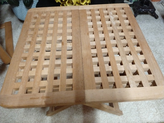 Tavolino pieghevole in teak – Tavolini, Wood (photo 2 of 6)