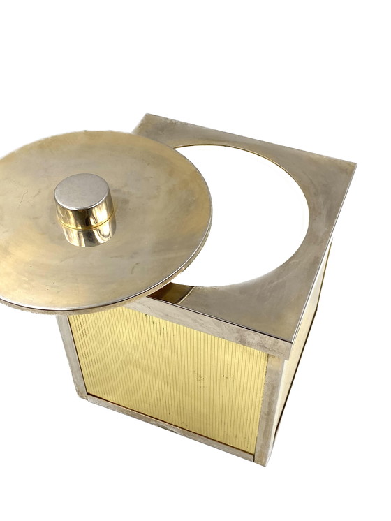 Image 1 of Hollywood Regency Golden Ice Bucket, Italy, ca. 1970s