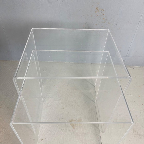 Image 1 of Set mimi in perspex vintage 2 pezzi