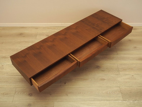 Dänisches Sideboard mit Teakfurnier und drei Schubladen, 1970er Jahre – Kommoden, Wood (photo 10 of 10)