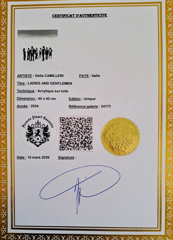 Image 1 of Della Camilleri - Ladies and Gentlemen - Artist Painting