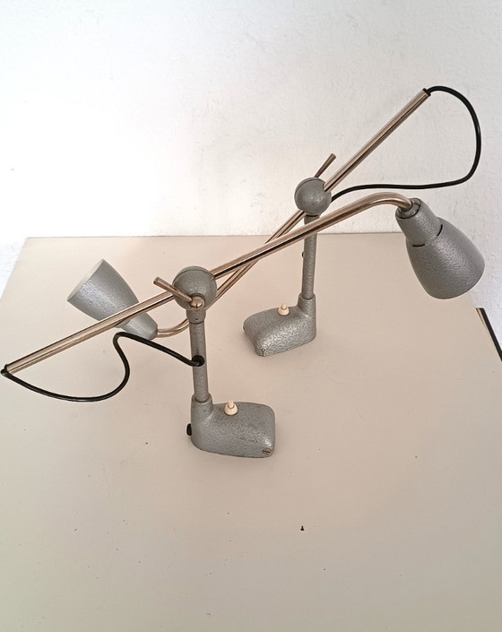 Image 1 of Pfaff dos lámparas de taller de los años 50