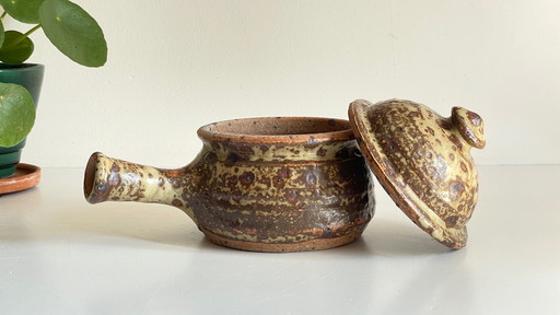 Vintage Pyrite Stoneware Pot