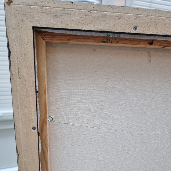 Image 1 of Frances Eckhardt - figurative painting hand-painted modern art 90x90 cm 3 figures