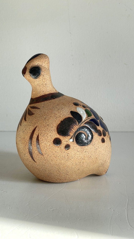 Image 1 of BIRD Handmade stoneware Mexico VINTAGE