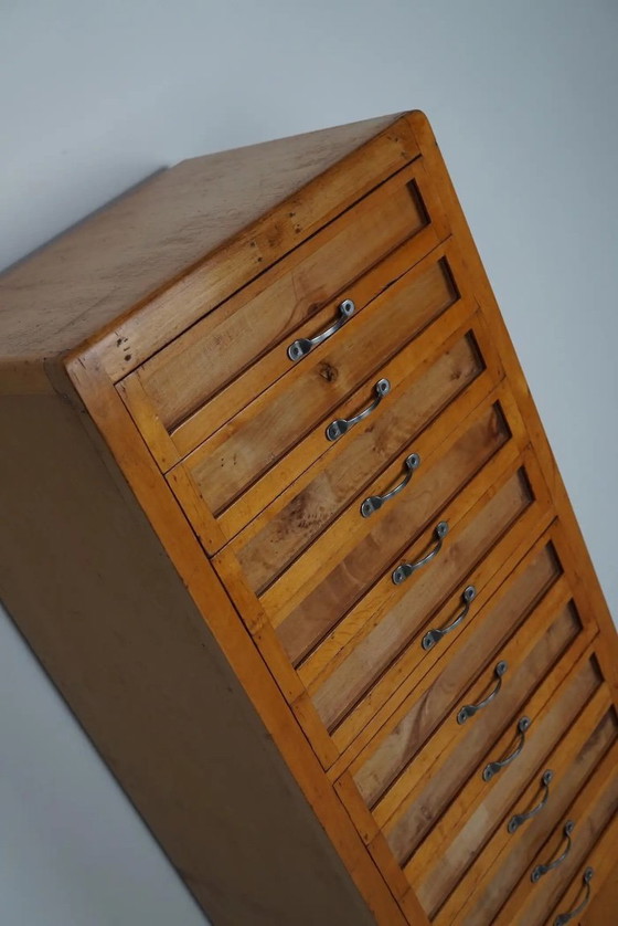 Image 1 of Vintage Italian beech haberdashery cabinet, 1950s