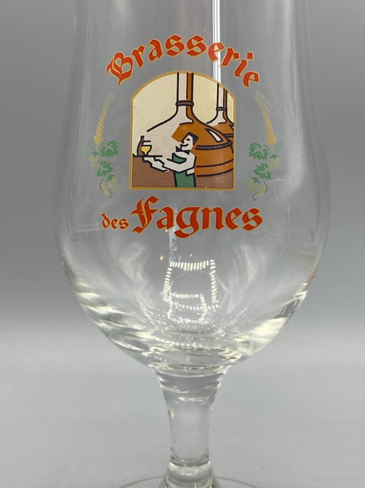 Brasserie des Fagnes Tulpenbierglas met steel – 25 cl – glazen karaffen (photo 2 of 4)