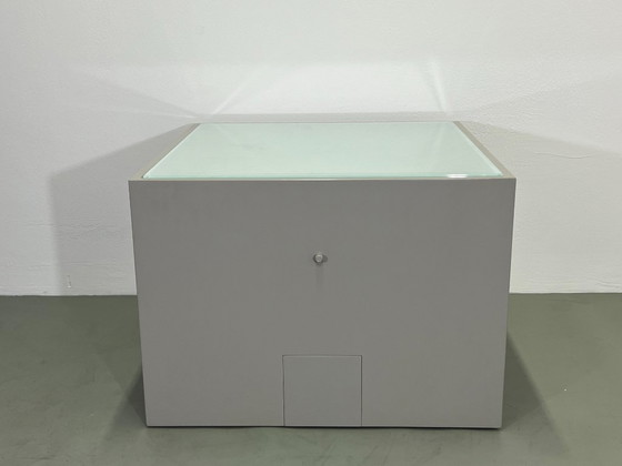 Saladino Laternen-Würfeltisch – Saladino Furniture, Beistelltische, Glas, Holz (photo 4 of 5)