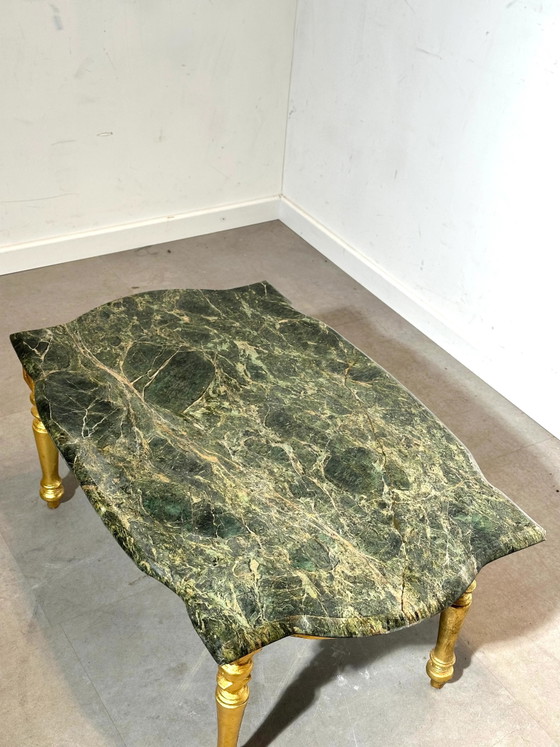 Juego de salón antiguo francés estilo Luis XVI + mesa de centro de mármol – Zona de estar (photo 7 of 7)