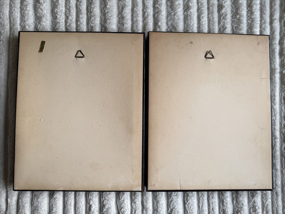 Image 1 of Peintures sur soie encadrées Style Redouté 25x20
