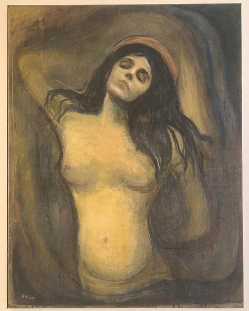 Edvard Munch "Madonna" – Stampa su Tela Fine Art Qualità Museo 1:1 (91x70.5 cm)
