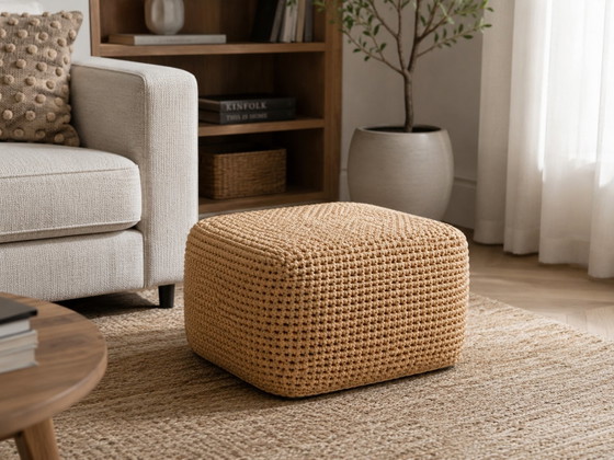SUNS - Pouf Giallo Arezzo – Poggiapiedi e pouf, Plastic, Textile (photo 5 of 6)