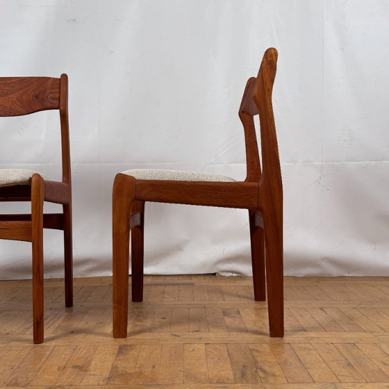Image 1 of Ensemble de 6 chaises de salle à manger danoises en teck Erik Buch pour O.D. Møbler, années 1960 - Mid-Century Modern