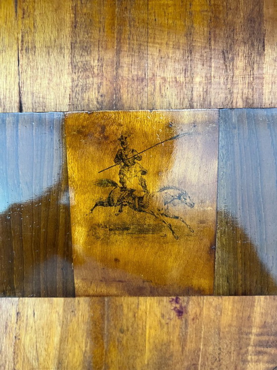 Image 1 of Cassettone - Noce - Comò con specchiera