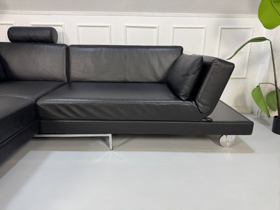 Image 1 of Brühl Fourtwo Sofa Leder Schlafsofa Four Two Schwarz