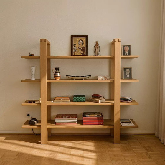 Image 1 of Librería de roble de mediados de siglo - Japandi