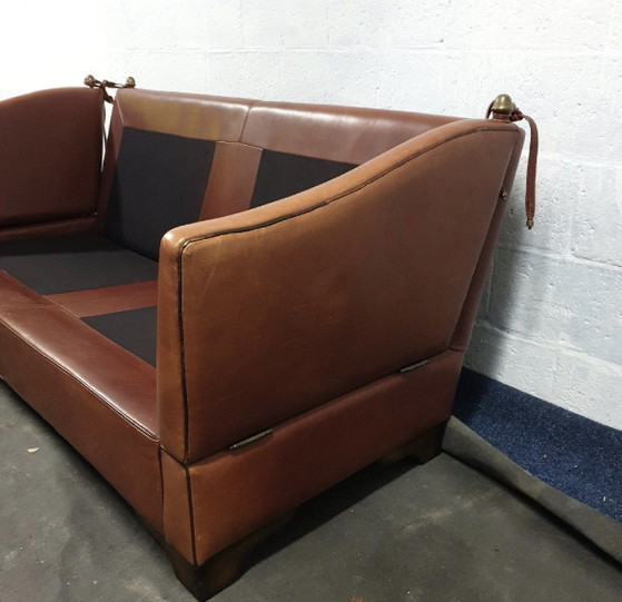 Kasteel Bank Leder – Banken, Leather, Wood (photo 4 of 8)