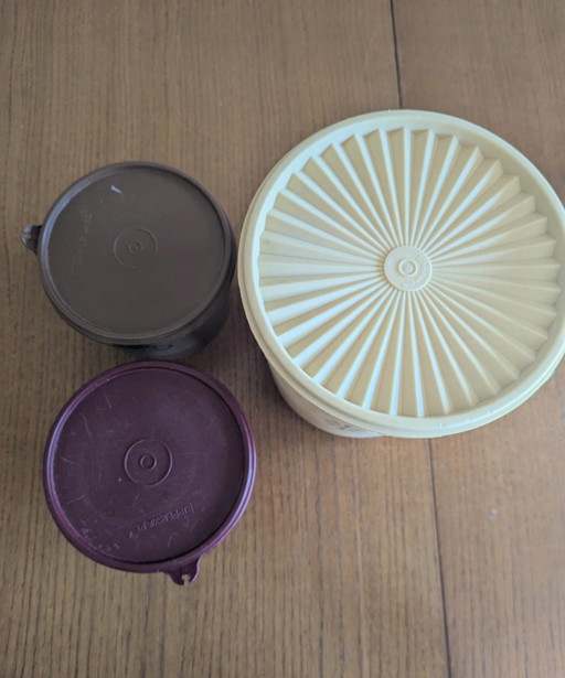 Boîte de conservation Tupperware Starburst des années 70