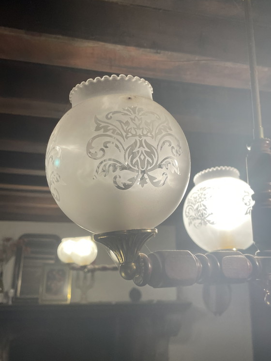 Image 1 of Vintage pendant lamp/chandelier Regency style