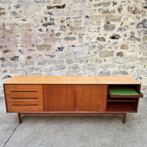 Image 1 of Danish teak sideboard P. T. Aalborg, 1960