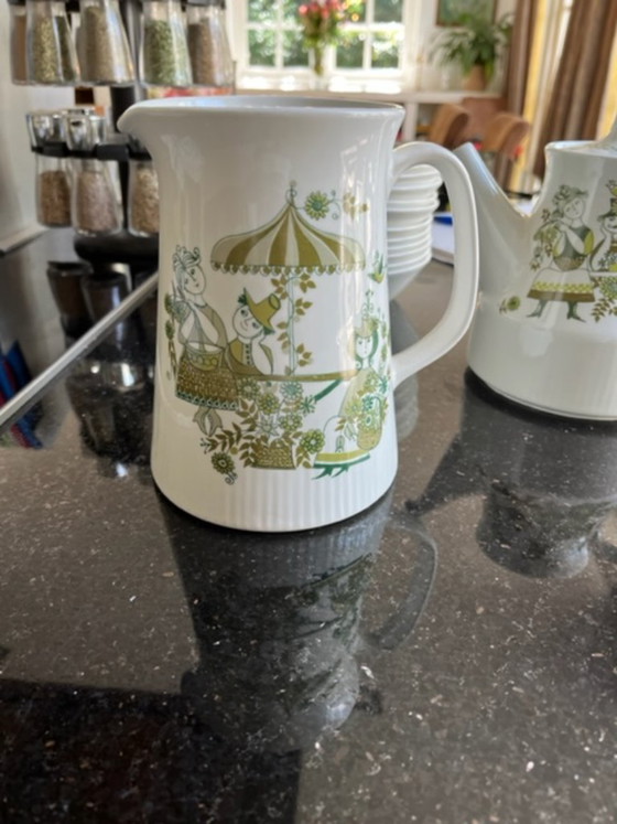 Beautiful 129-piece Figgjo Flint "Market" Crockery, Turi Design, Porcelain, Multi Color (photo 3 of 22)