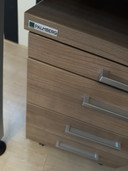 Palmberg brand desk + wheeled container + office chair