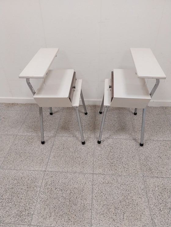 Image 1 of 1 x Set Wim Rietveld for Auping Nightstands 1960's