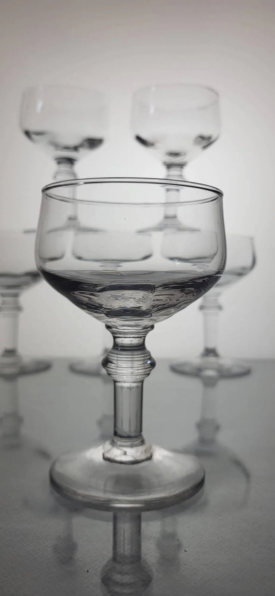 6 19th century wine glasses – Glass & Decanter, Crystal (photo 4 of 6)