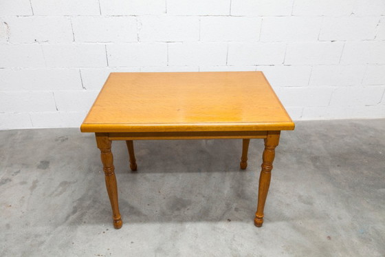 Image 1 of Rustic 1960s table, honey color, 100x70cm, Height 74cm