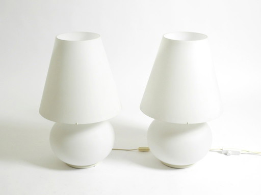 Two large original 1980s Leucos Paralume table lamps, made in Italy | height 73 cm | 28,7"