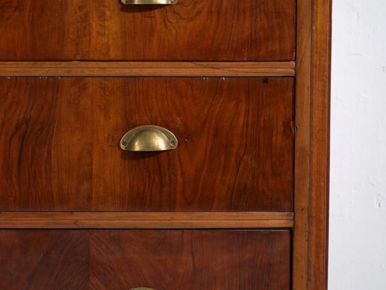 Antique pine chest of drawers with four drawers and brass handles – Central Europe, circa 1900 – Metal (photo 36 of 40)
