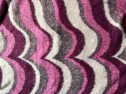 Große Vintage-Decke reine Schurwolle Zaalberg 170 x 200