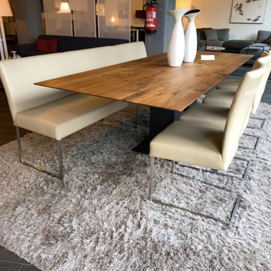 Image 1 of Musterring Nova dining chair (set of 4) with bench