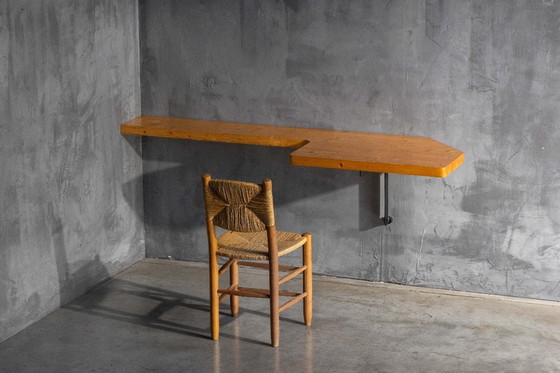 Image 1 of Wall-Mounted Console Table by Charlotte Perriand, France, 1950s