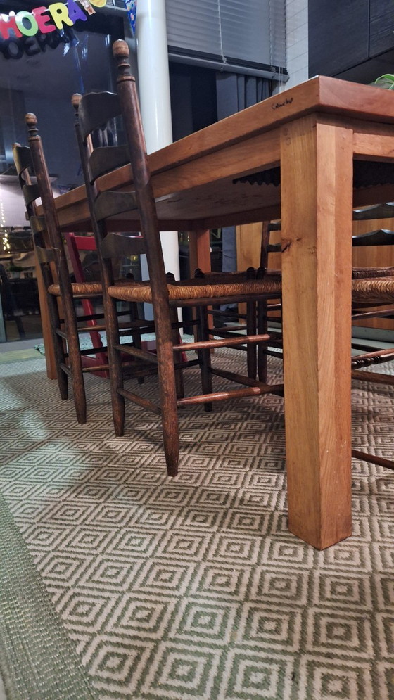 Image 1 of Beautiful oak dining table 180 × 90