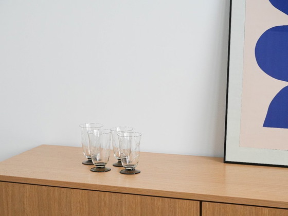 Image 1 of Set van vier glazen, Deens design, jaren 70, vervaardigd in Denemarken.