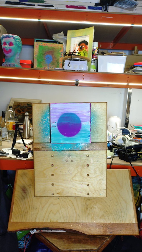 Image 1 of Life Goes On - visual philosophy using acrylic graffiti and stencils