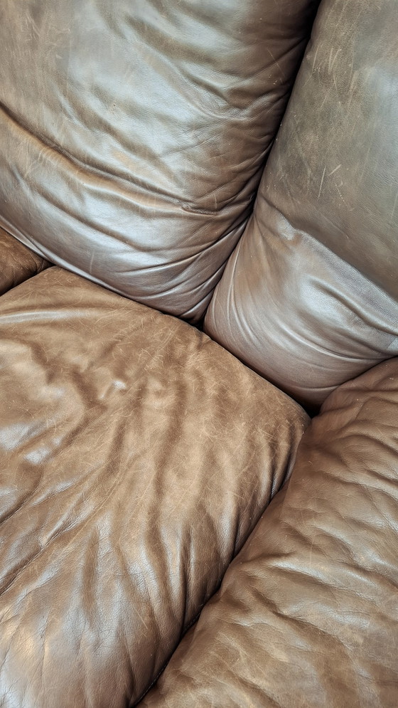 Image 1 of Vintage Brunati leren sofa – jaren 70 design