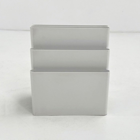 Image 1 of Porte-revues blanc de Giotto Stoppino pour Kartell, années 1970