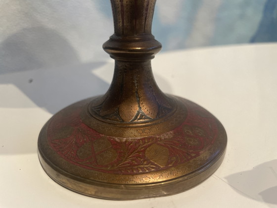 Image 1 of 2x Indian trumpet vases/chalices